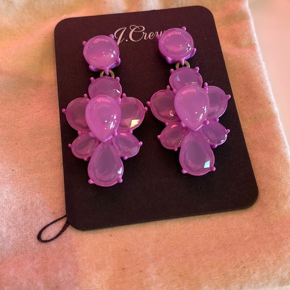 J. Crew Jewelry - Stunning J.Crew fuchsia lilac Candy Gum drop earrings. 💜RARE